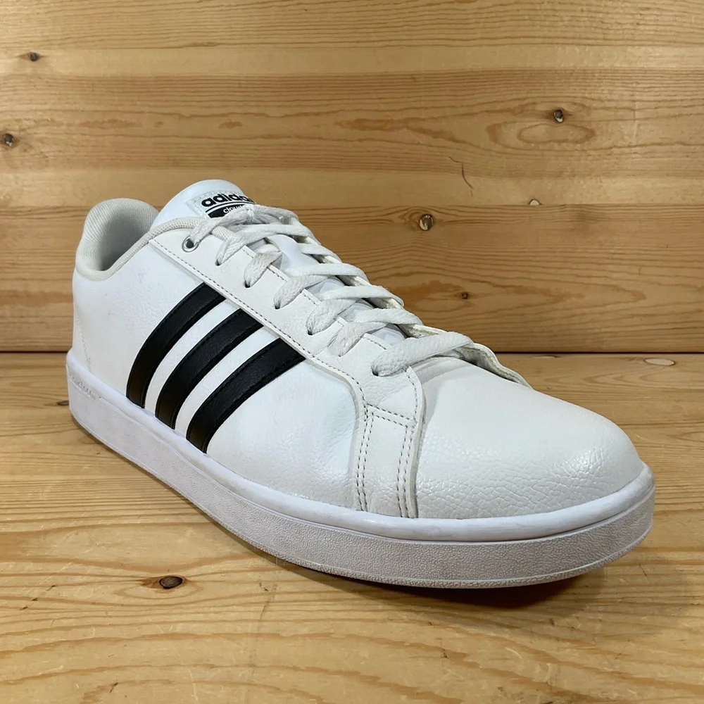 ADIDAS Cloudfoam Advantage Athletic Shoes Men's 13 White Black Leather AW4294